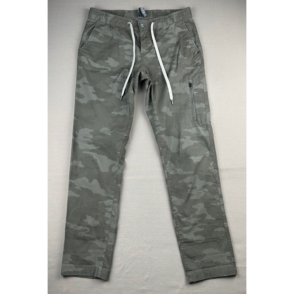 Vuori Ripstop Camo Pants Womens Small Green Camouflage Utility VW401